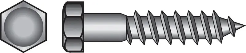 5/8 In. X 3 In. L Hex Zinc-plated Steel Lag Screw 25 Pk