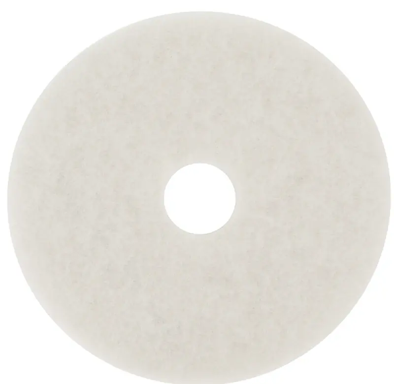 Polishing Floor Pad, 4100, White, 20 In.