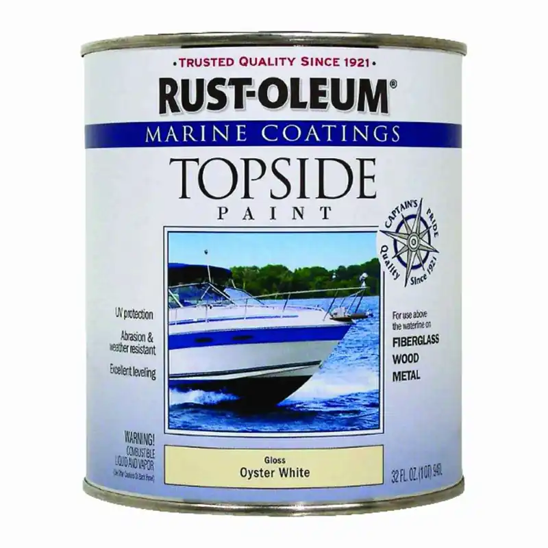 Gloss Marine Boat Topside Paint, Oyster White, 1 Quart