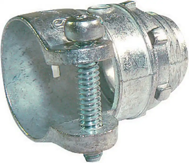 Proconnex 1 In. D Die-cast Zinc Squeeze Connector For Bx, Mc And Flex 1 P