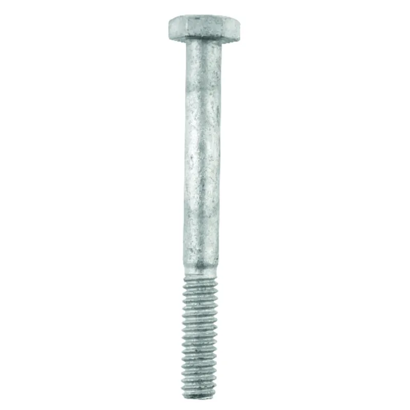 1/4 In. D X 2-1/2 In. L Hot Dipped Galvanized Steel Hex Bolt 100 Pk