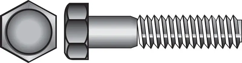 3/8 In. D X 2-1/2 In. L Hot Dipped Galvanized Steel Hex Bolt 50 Pk