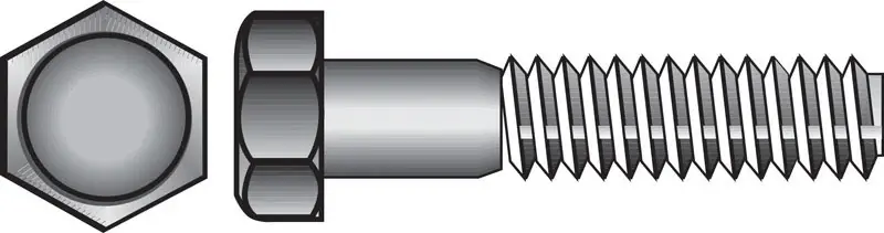 3/8 In. D X 4-1/2 In. L Hot Dipped Galvanized Steel Hex Bolt 50 Pk