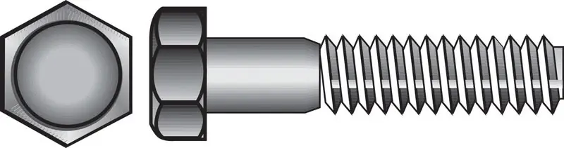 1/2 In. D X 4-1/2 In. L Hot Dipped Galvanized Steel Hex Bolt 25 Pk