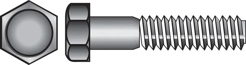1/2 In. D X 8 In. L Hot Dipped Galvanized Steel Hex Bolt 25 Pk