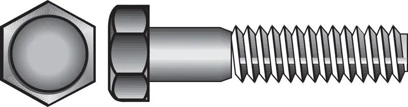 5/8 In. D X 4-1/2 In. L Hot Dipped Galvanized Steel Hex Bolt 25 Pk