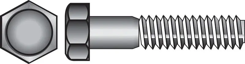 5/8 In. D X 8 In. L Hot Dipped Galvanized Steel Hex Bolt 25 Pk