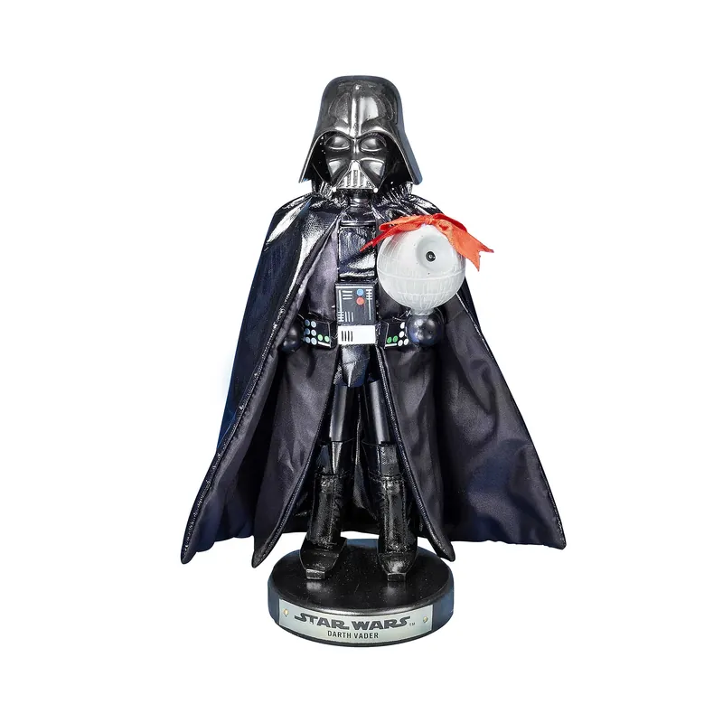 Star Wars Black Darth Vader Holding Death Star Nutcracker 10 In.