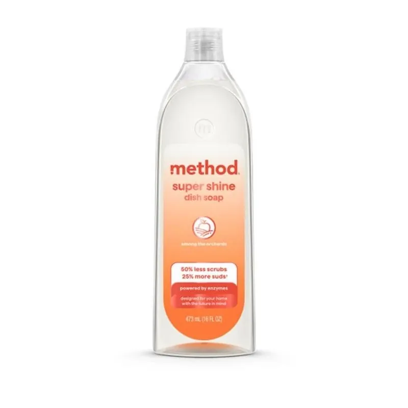 Super Shine Dish Soap – Orchard Blossom Scent, 16 oz Concentrated Antibacterial Cleaner