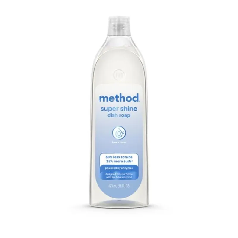 Super Shine Antibacterial Dish Soap – 16 oz Concentrated Unscented Formula