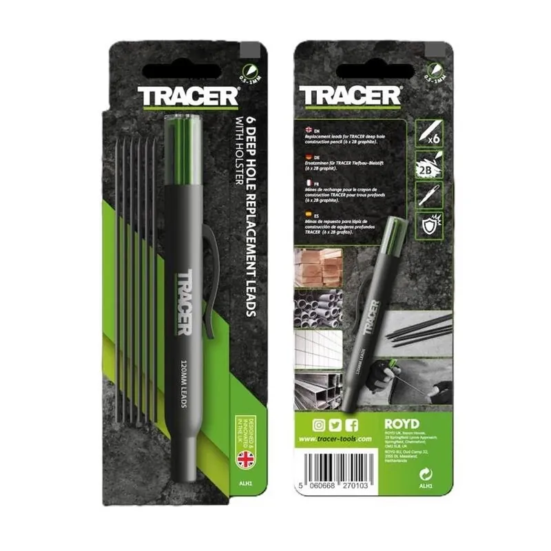 Graphite 4.75" Holster Lead Set – 6 Assorted Pieces