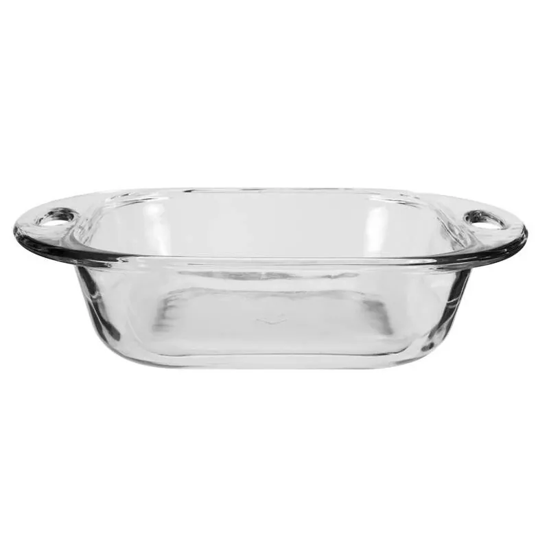8" Square Glass Cake Pan – Clear, Dishwasher Safe