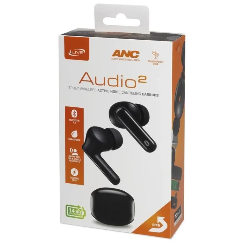 Wireless Bluetooth Earbuds With Charging Case – Black