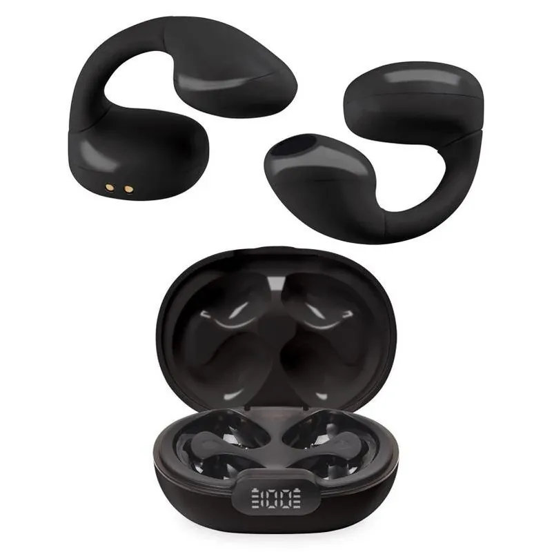 Wireless Bluetooth Earbuds With Charging Case – True‑wireless Black Sound
