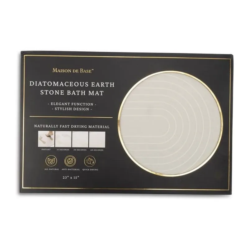 24" X 16" White Rubber Bath & Shower Cushion Mat