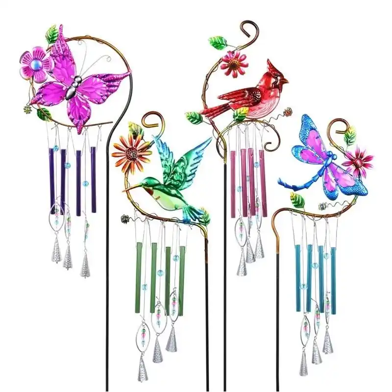37‑inch Metal Windmill Stake Light – Assorted Colors