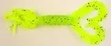 Yamamoto Double-tail Hula Grub 5" Chartreuse/black