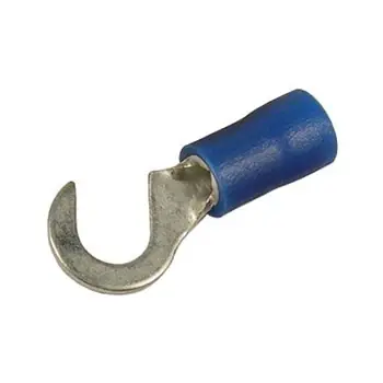 16-14 Gauge Blue Vinyl Insulated 10 Stud Hook Connectors - 50 Count