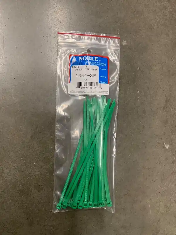 Cable Tie 30lb Green Nylon