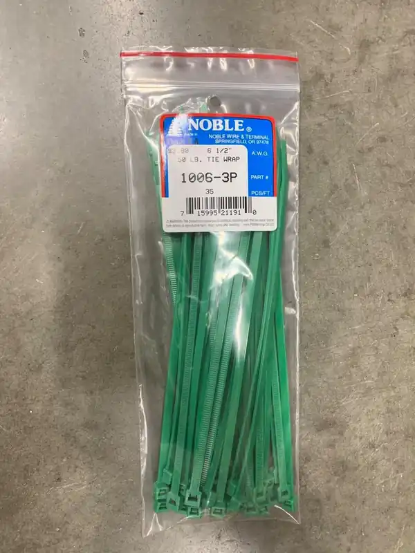 Cable Tie 50lb Green Nylon