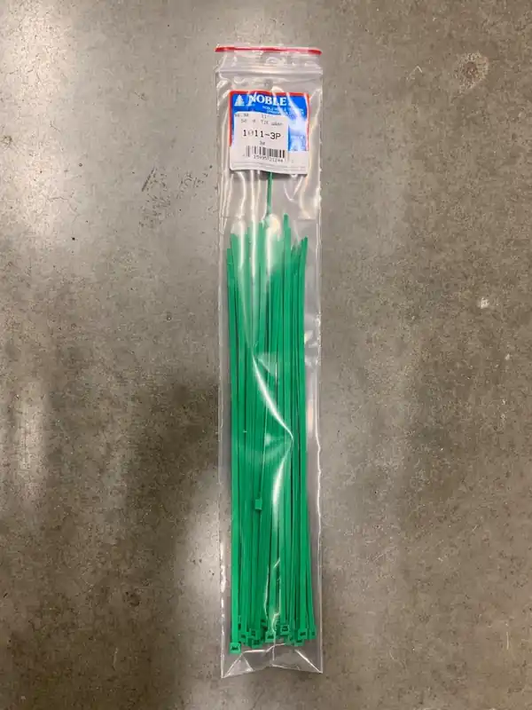 Green Tie Wrap 11 Inch 50 Pound Heavy Duty