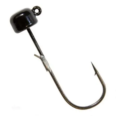 Power Finesse Shroomz Jigheads 1/6 Oz Black - 3 Pack
