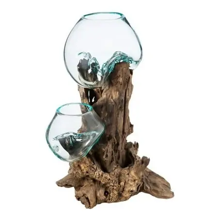 Glass Statue Planter - Unique Decorative Garden Planter