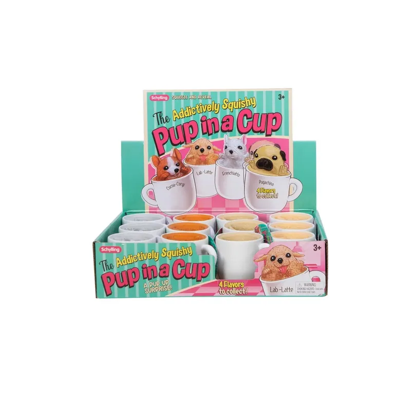 Pup In A Cup Fidget Toy Assorted - 2.5 In. Height, 2.5 In. Width