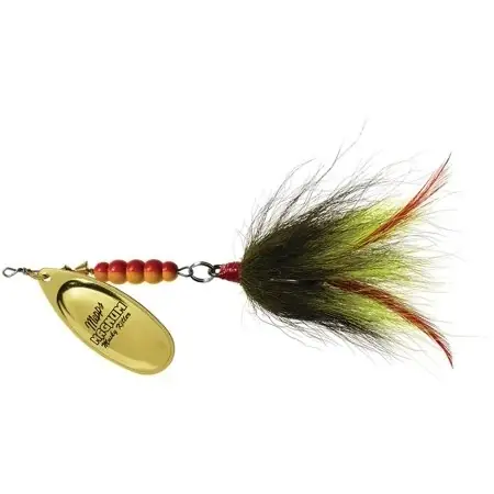 Mepps Magnum Muskie Killer Fishing Lure Gold/brown/yellow