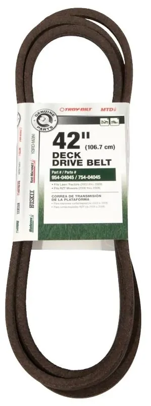 Mtd Deck Drive Belt 109" X ½" For 42" Deck – Part 490-501-m019