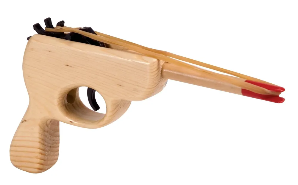Schylling Gun Rubber Band Shooter Wood 1 Pk