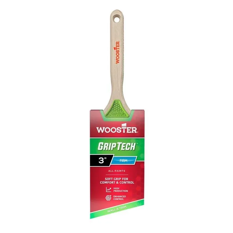 Griptech Series 5401-3 3‑inch Angle Paint Brush With Polyester Bristles