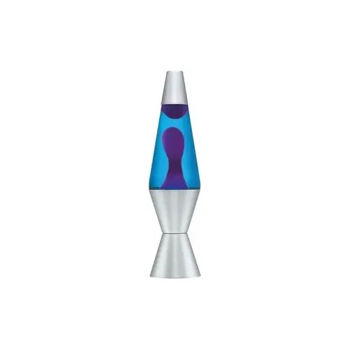 2118 14.5" Classic Motion Lava Lamp - Purple Wax/blue Liquid/silver Base
