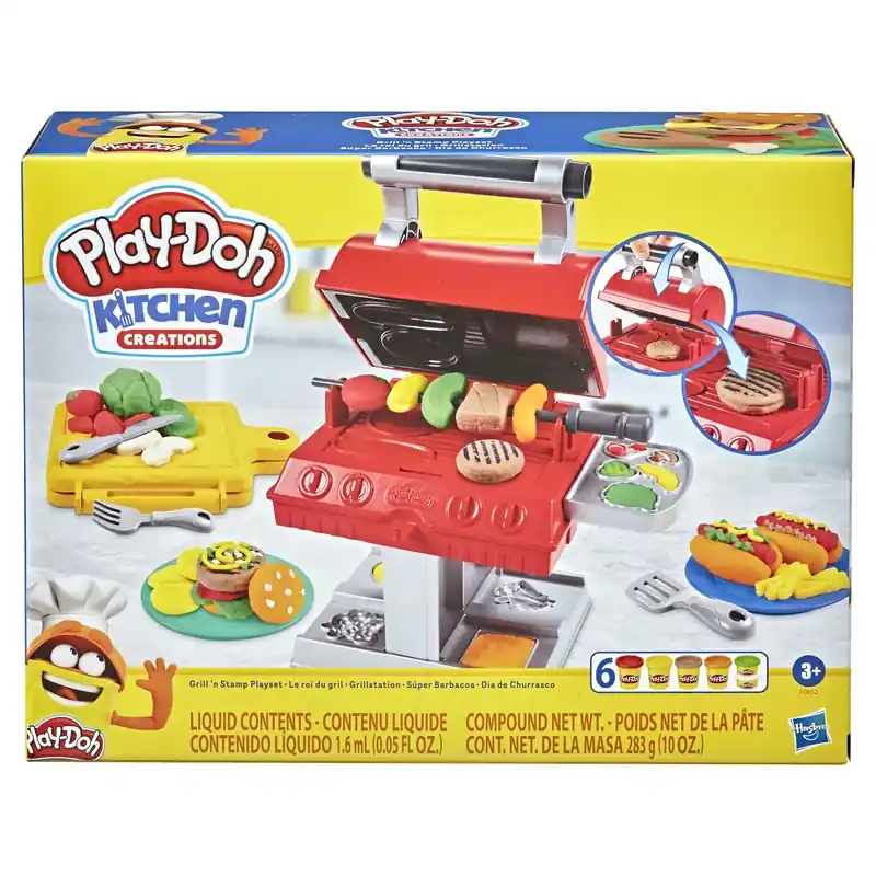 Play-doh Kitchen Creations Bbq Grill Playset Multicolored 14 Pieces