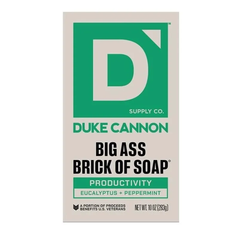 Duke Cannon Productivity Bar Soap – Eucalyptus & Peppermint, 10 oz