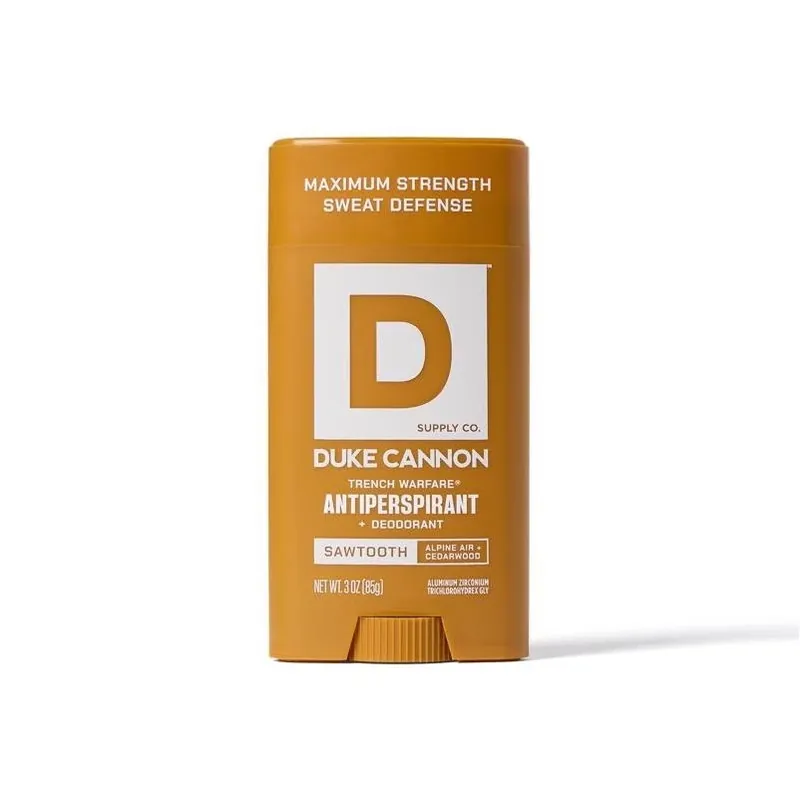 Duke Cannon Trench Warfare Orange Antiperspirant – 3 Oz Military‑style Deodorant
