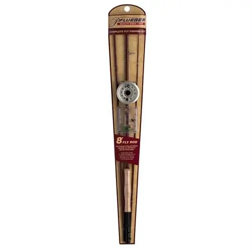 8‘ Fly Rod Starter Kit With Reel, Line, And Flies - Model Pfykit2
