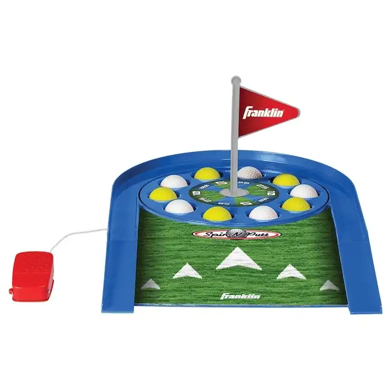 Spin ‘n Putt Indoor Golf Game With Putter And 10 Golf Balls