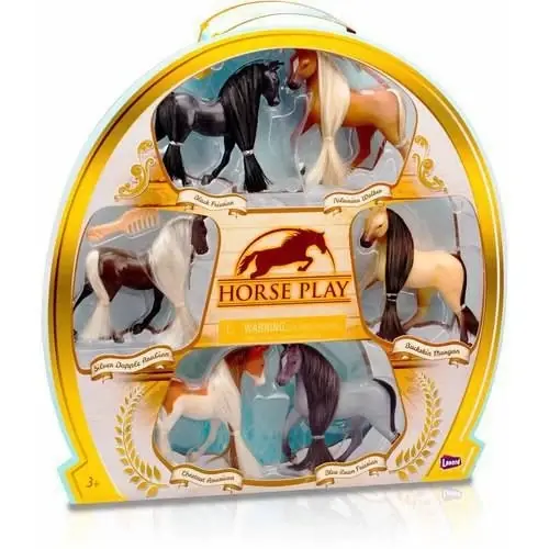 Horse Play Showcase Collection - Set Of 6 Realistic Figures