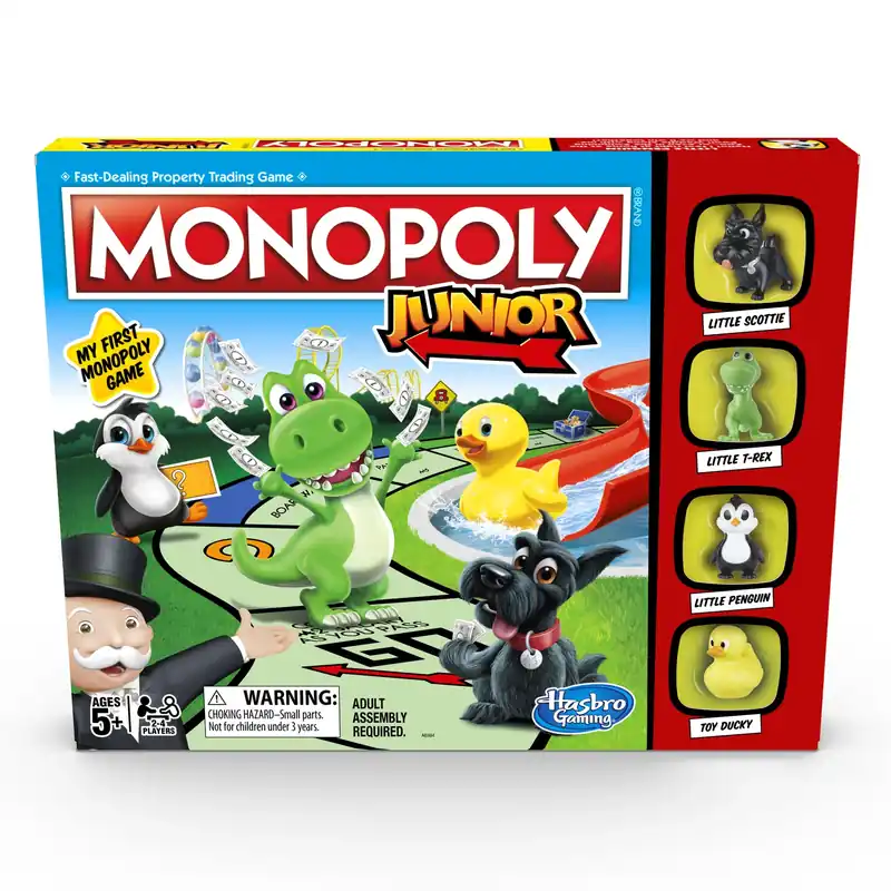 Monopoly Junior Board Game 168 Pieces - Fun For Kids
