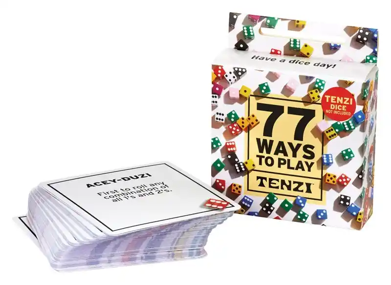 Tenzi Dice Game Plastic - 77 Cards For Endless Fun - Ages 7 And Up