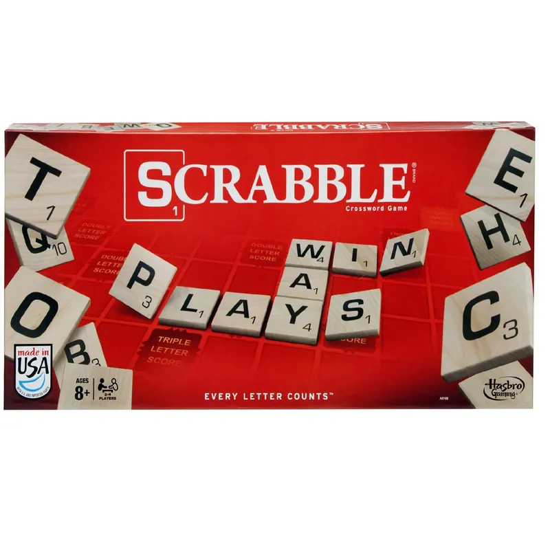 Classic Scrabble Board Game - Timeless Word Game For Family Fun