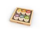 Color ‘n Eggs Bilingual Wooden Puzzle Game - English & Spanish Learning
