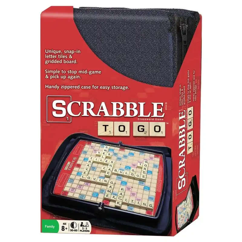 Scrabble To Go Travel Game By Winning Moves - Compact And Portable Fun