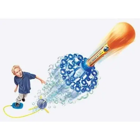 Bubble Rocket With 16oz Bubble Solution For Outdoor Fun