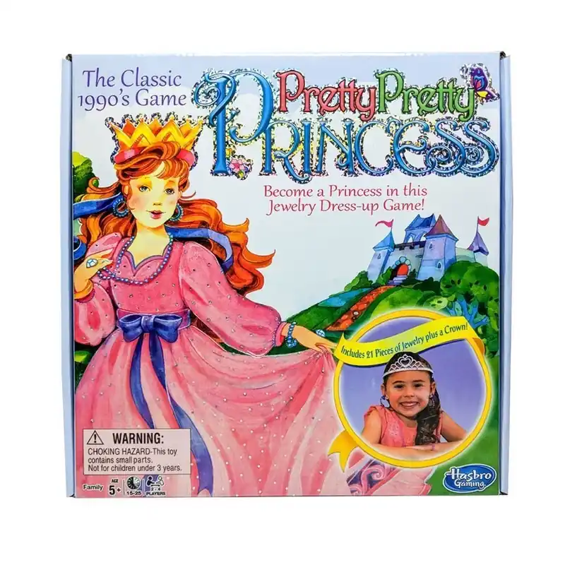Classic Pretty Pretty Princess Jewelry Dress Up Board Game For Kids