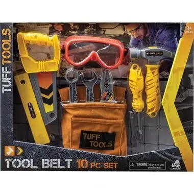 51039 10-piece Tuff Tools Pretend Play Tool Belt Set
