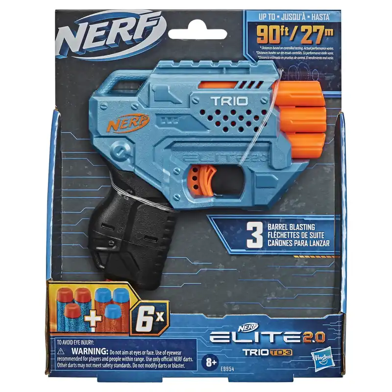 Nerf Elite 2.0 Trio Sd-3 Blaster With Customization Features