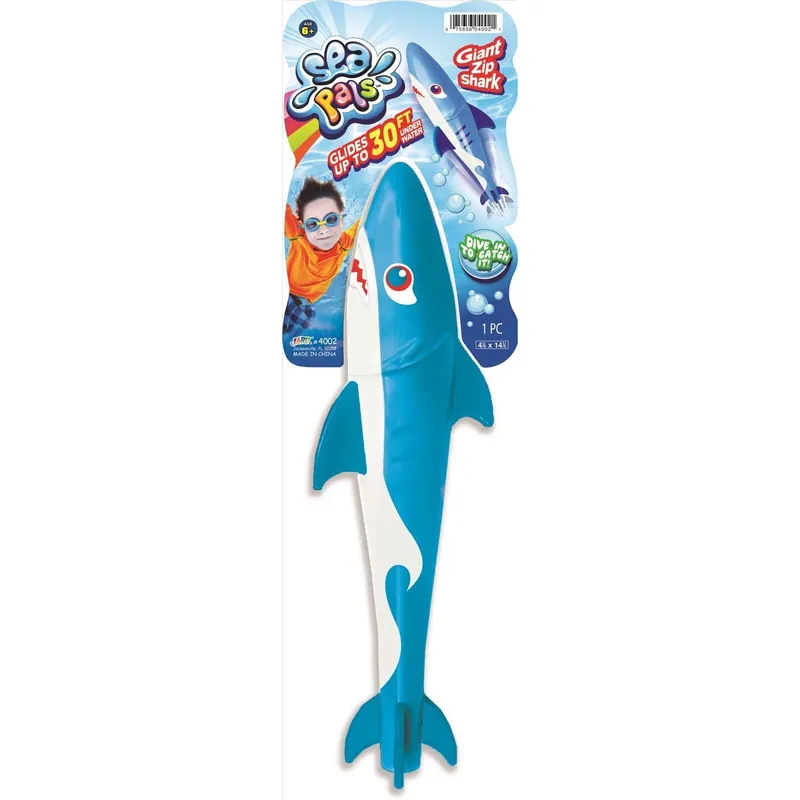 Ja-ru Sea Pals Shark Pool Toy Blue And White
