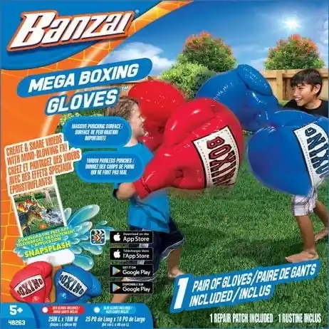 Banzai Mega Boxing Gloves, Multicolor
